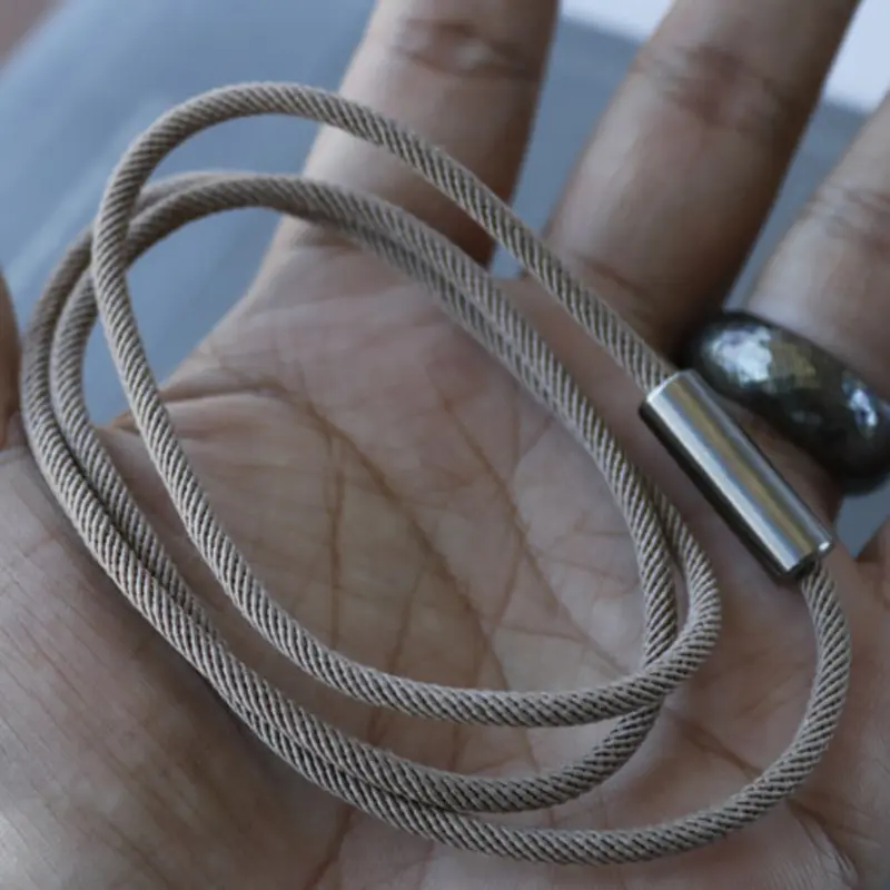 Titanium Paracord Rope DIY Pendant Connection Outdoor EDC DIY Rope Buckle Connect Button Titanium Alloy Knife Beads