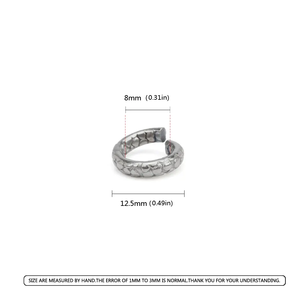 Open Style Titanium Ring Keyring DIY Pendant Chain Accessories Outdoor Tool
