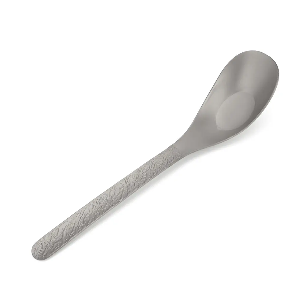 Thin Handle Titanium Alloy Drink Soup Spoon Outdoor Camping Home Spoon