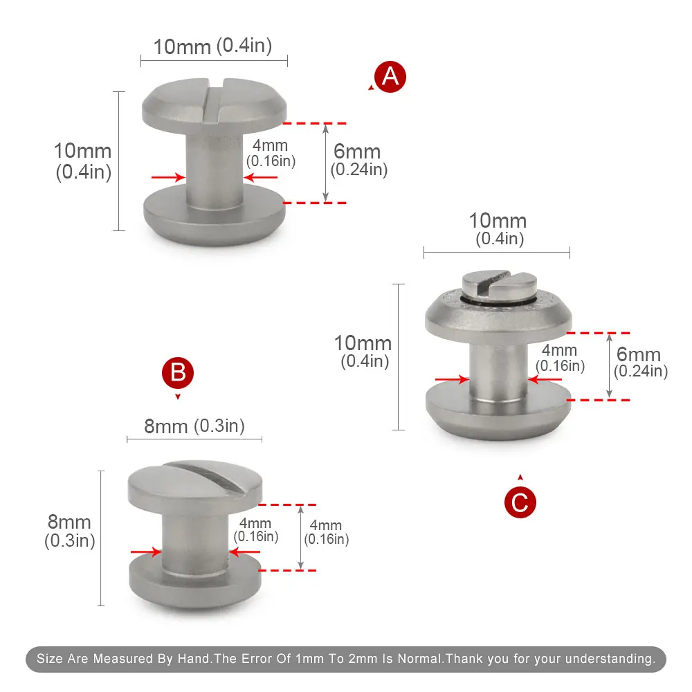 Titanium Screw Car Keychain Belt Pin Buckle Titanium Screws Ultra-light Outdoor Small Tool Accessories
