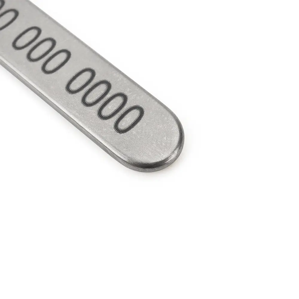 Custom Telephone Titanium Alloy Plate DIY Name Personalised Text Keychain Pendant Accessories