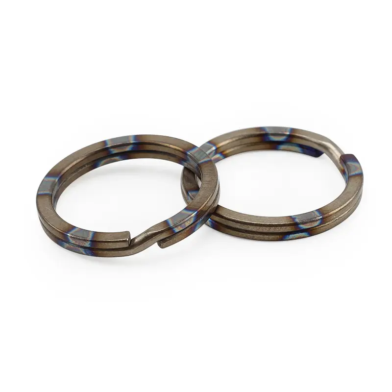 2pcs Titanium Alloy Hanging Ring Outdoor Small Tool  25mm Key Ring Climbing