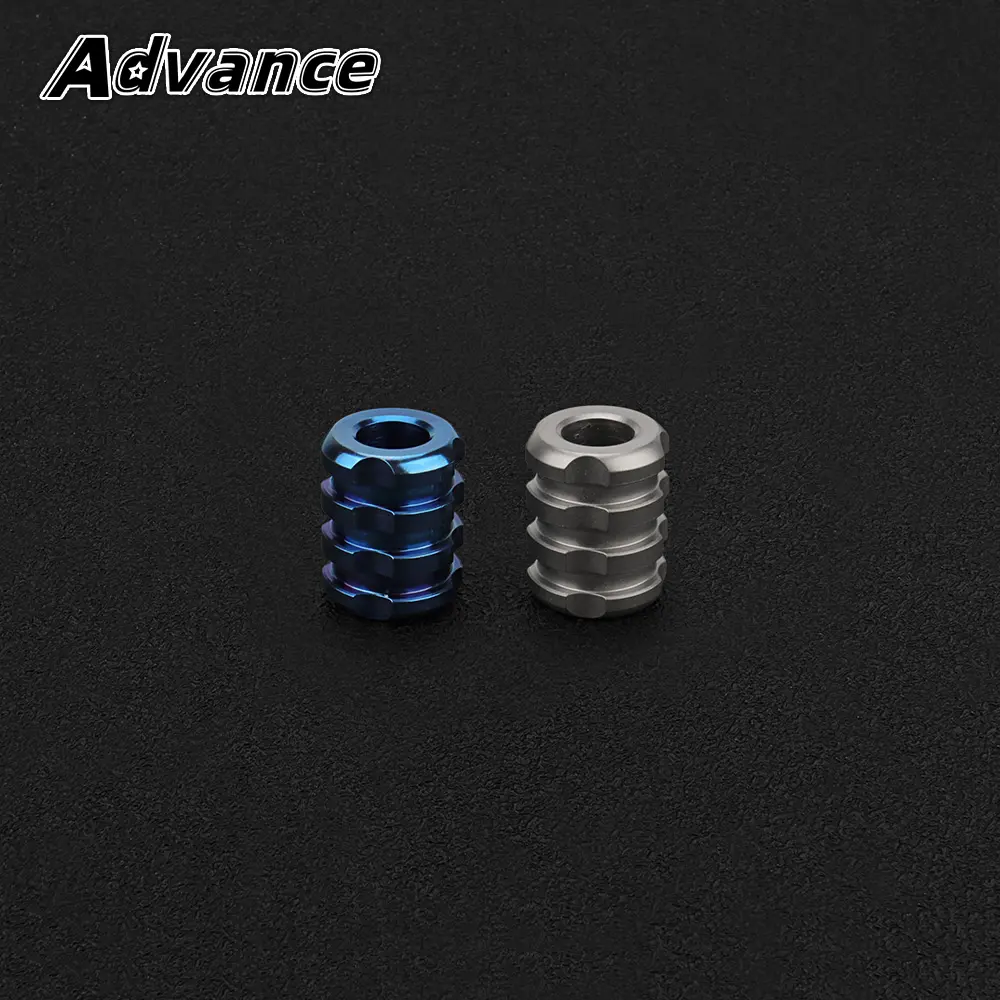 Titanium Alloy Knife Beads Paracord Umbrella Rope Cord Outdoor EDC Pendant Bead