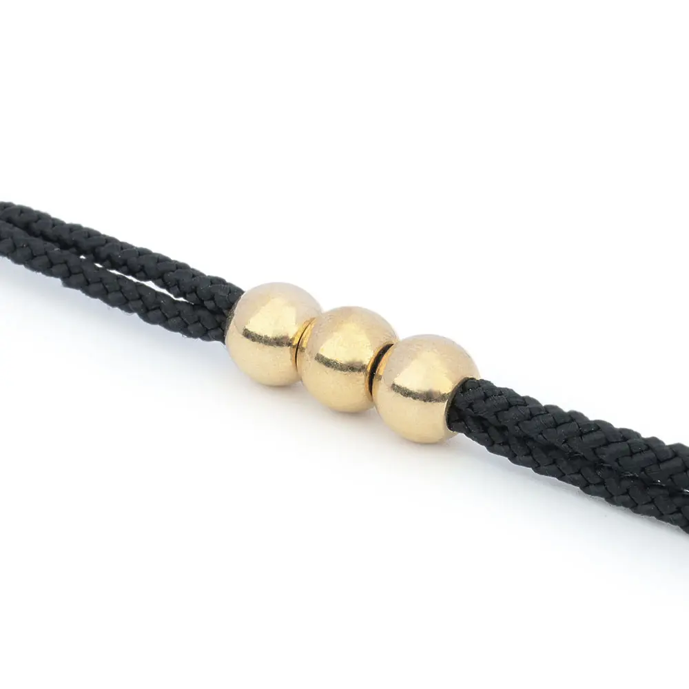10pcs Paracord Brass Round Ball Beads Bracelets Loose Charm Bead DIY Necklaces Jewelry Making Accessories