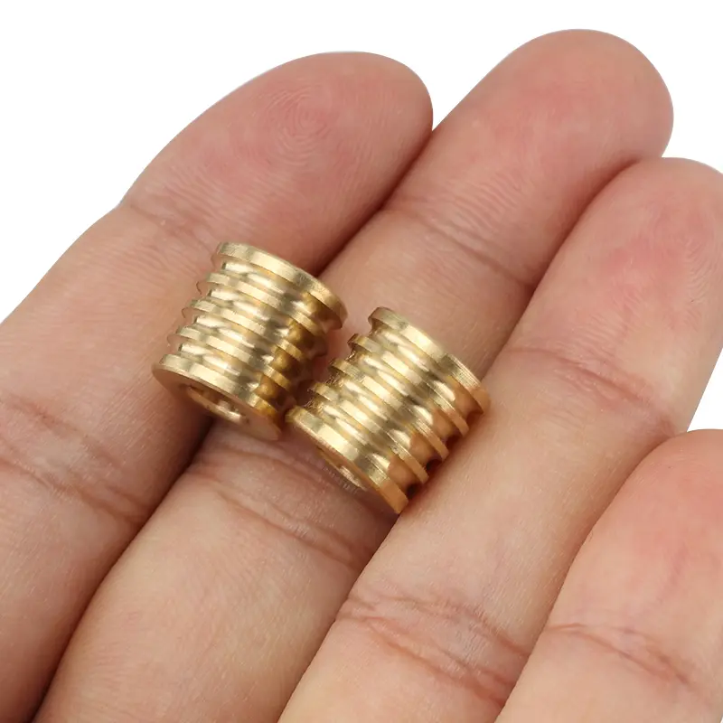 1pc Brass/Titanium Alloy Beads Umbrella Rope Outdoor Copper Lanyard Paracord Bead