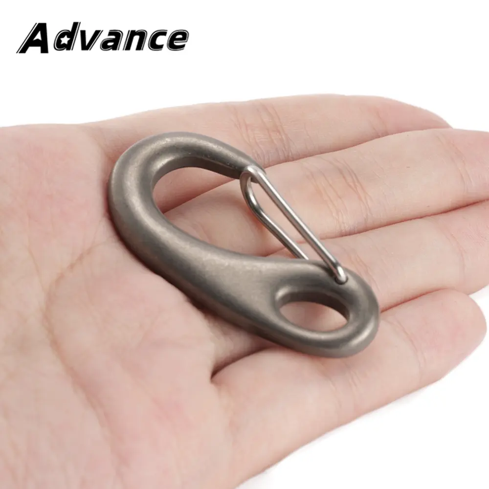 Titanium Alloy Buckle Titanium Keychain EDC Camping Outdoor Tool