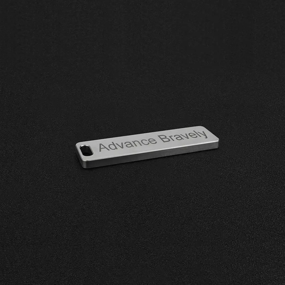 Personalized Name Telephone Titanium Alloy Plate Laser Engraving Custom Keyring Pendant Titanium Keychain Accessories
