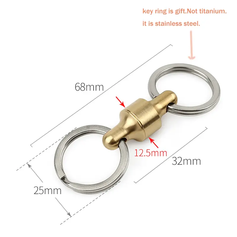 Fast Buckle Outdoor Tactical Backpack EDC Key Ring Carabiner Climbing Keychain Fast Hooks Tools Buckles
