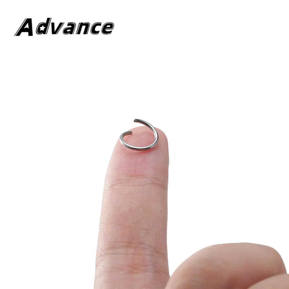 10pcs Open Style Ring Titanium Alloy Keyring Titanium Keychain Outdoor Tool Accessories