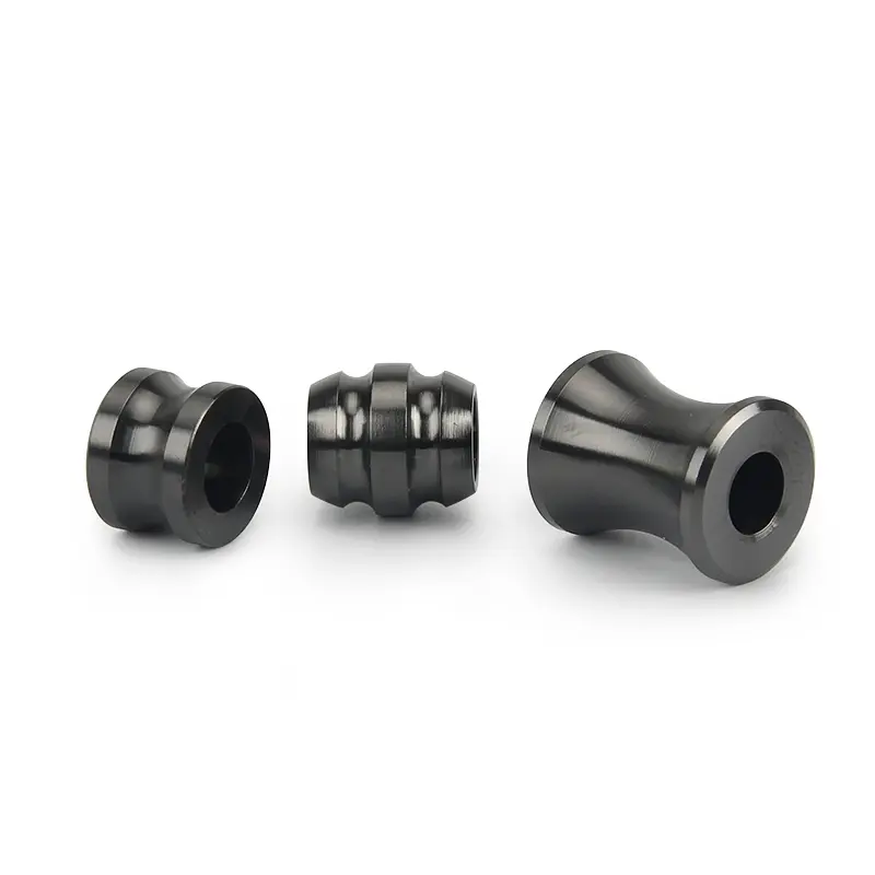 Black Titanium Alloy Knife Beads Key Chain Pendant Paracord Umbrella Rope DIY Paracord Bead Accessories