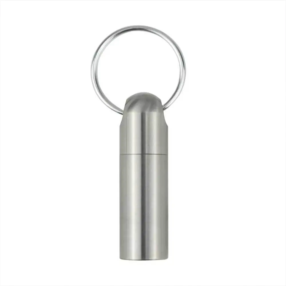 Titanium Alloy Seal Bottle Portable Pill Box Canister Waterproof Moisture-proof Outdoor Tool EDC