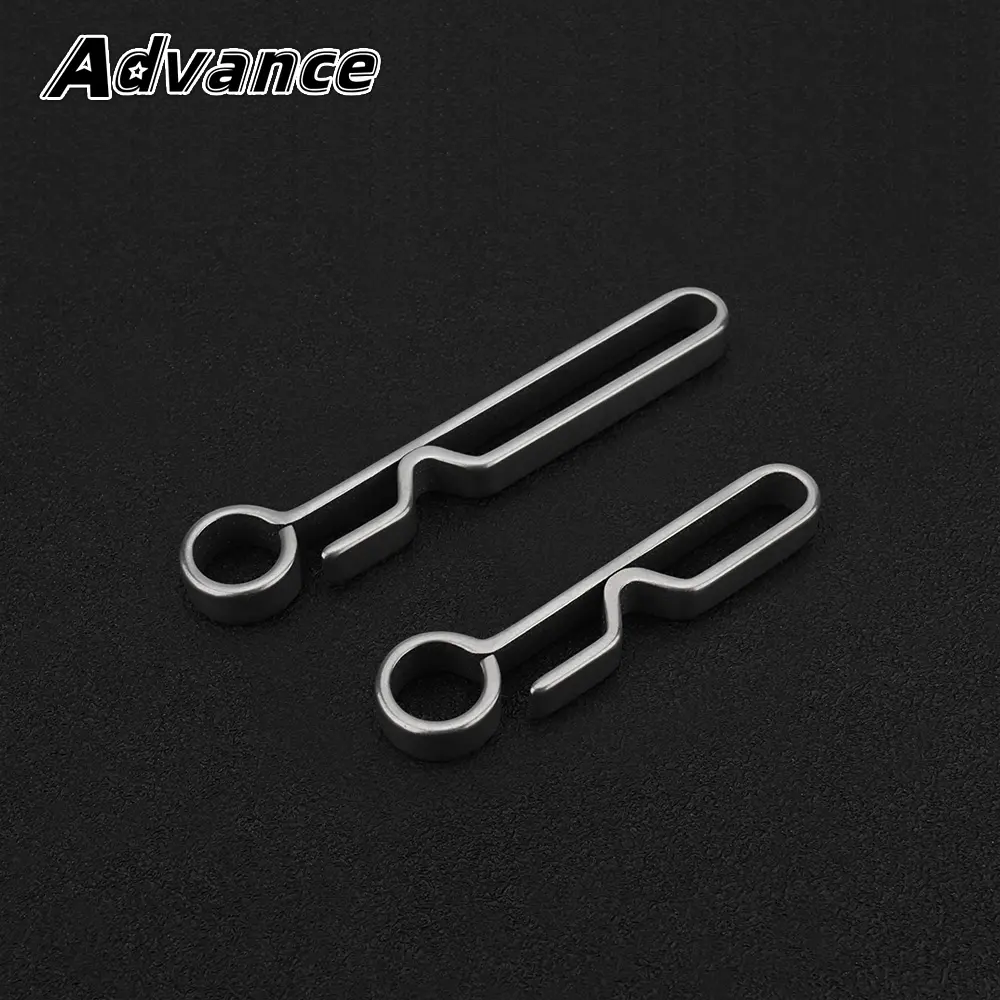 Titanium Alloy Ring Belt Buckle EDC Outdoor Tool Keychain Accessories