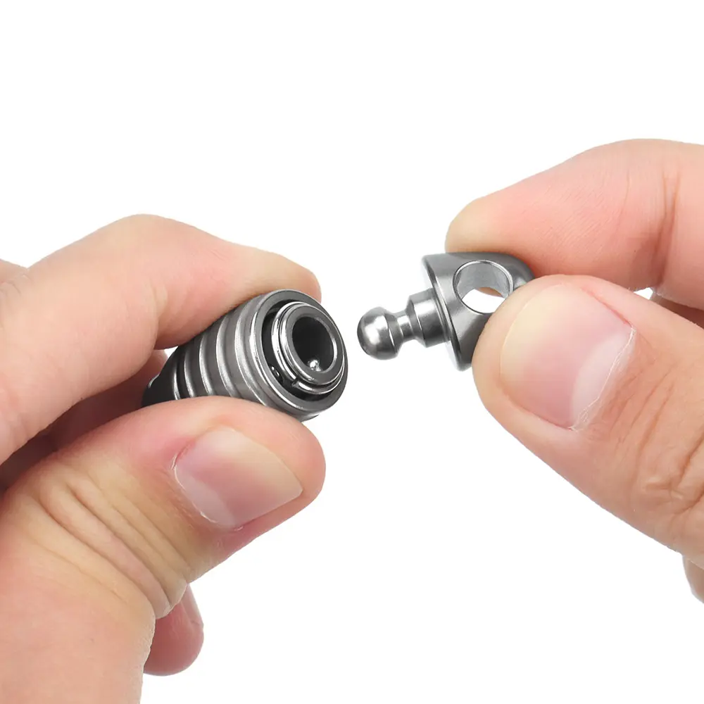 Titanium Alloy Rotary Keychain 360 Degree Rotating Universal Keyring Outdoor Tool EDC Key Accessories