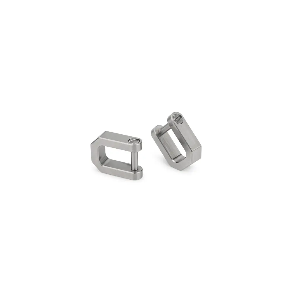 5pcs S Size Wholesale Titanium Alloy D Shape Horseshoe Connect Multi-purpose Mini Buckle Keychain Buckle Outdoor EDC Tool