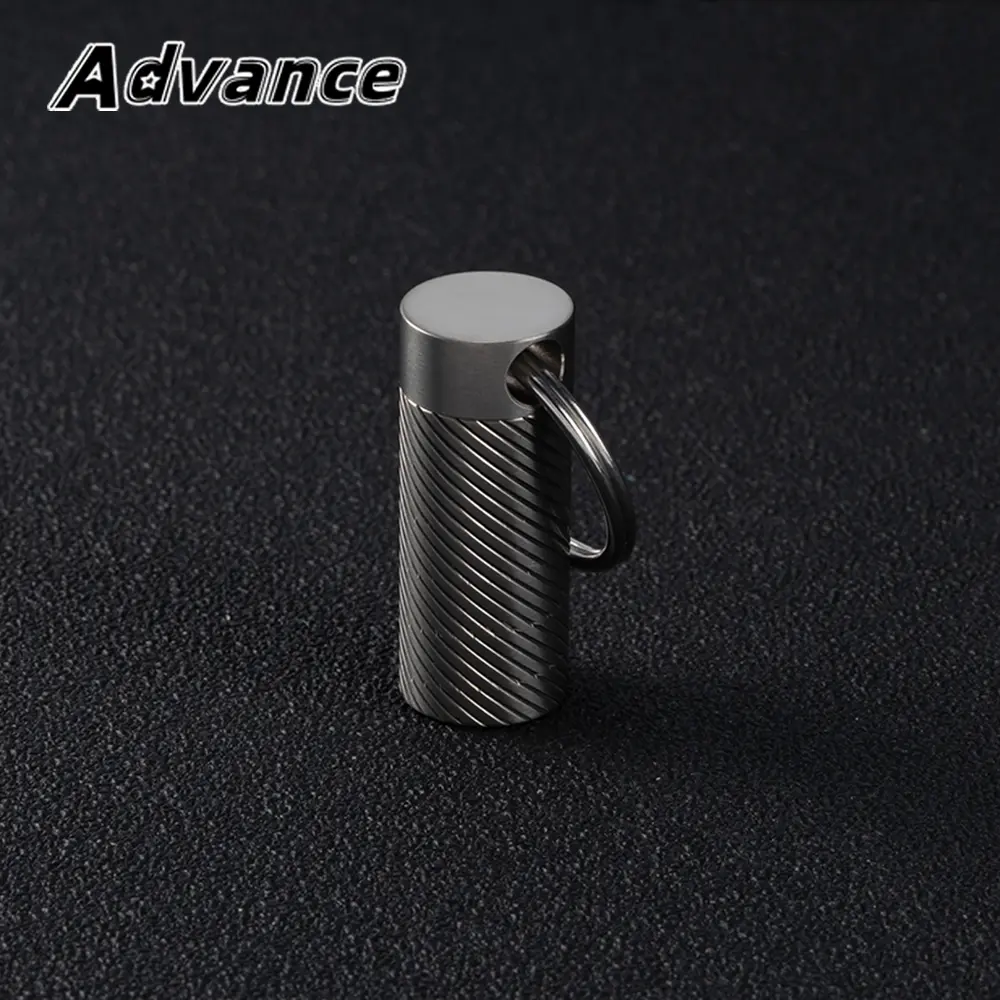 Small Seal Bottle Portable Pill Box Waterproof Moisture-proof Titanium Outdoor Tool EDC