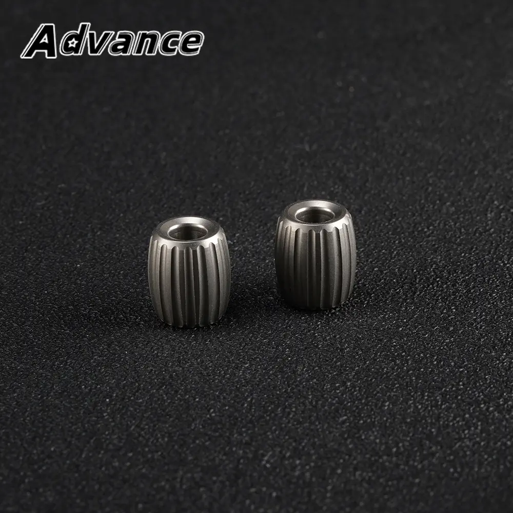 1pc Titanium Alloy Paracord Bead Keychain Accessory EDC DIY Paracord Beads