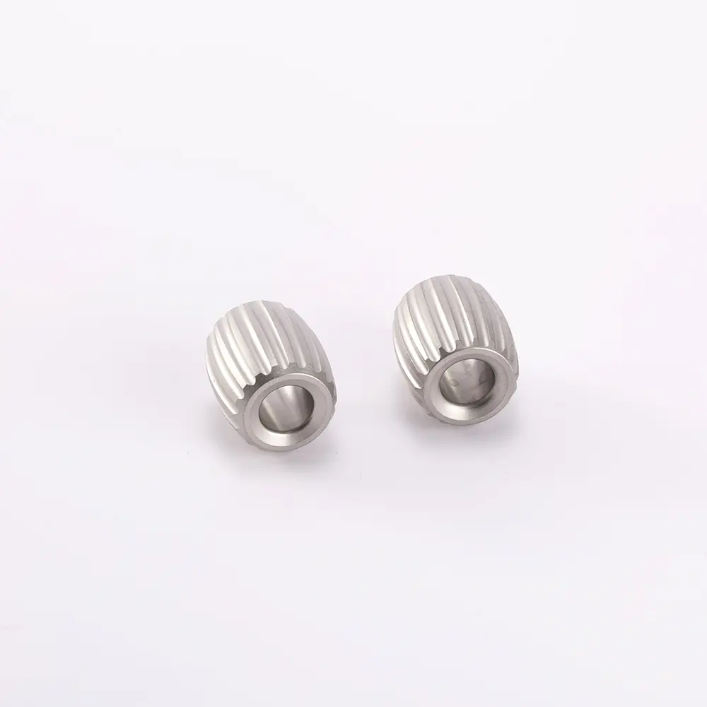 1pc Titanium Alloy Paracord Bead Keychain Accessory EDC DIY Paracord Beads