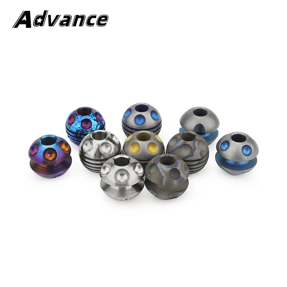 Titanium Bead Planet Rope Paracord Beads EDC Key Chain Accessories Bracelet DIY Titanium Alloy Pendant