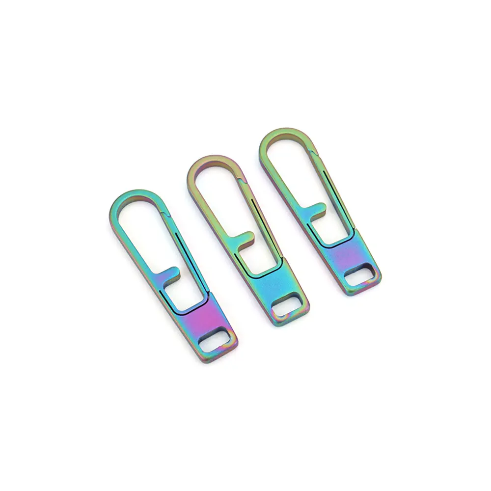 Mini Zipper Titanium Alloy Buckle Multi-function Backpack Keychain Outdoor Tool EDC