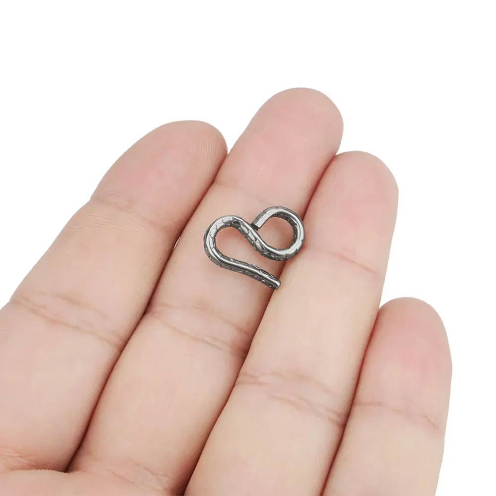 1pc S Shape Titanium Hook Necklace Bracelet Connecting Buckle Keyring Chain Accessories Outdoor Tool
