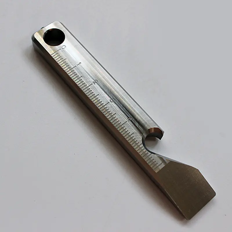 Titanium Alloy Ruler Multi-function Bottle Opener Keychain Screwdriver Titanium EDC Outdoor Tool Card