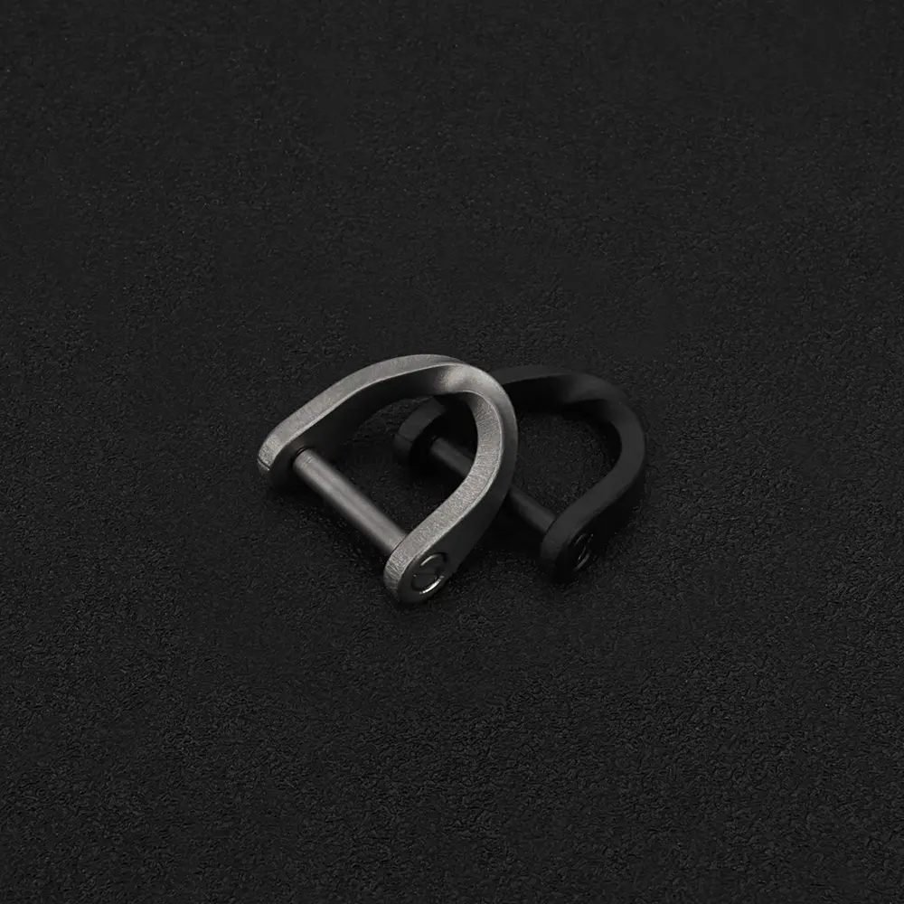 Horseshoe Buckle Titanium Alloy Buckle Multi-function D Shape Keychain Outdoor Tool EDC