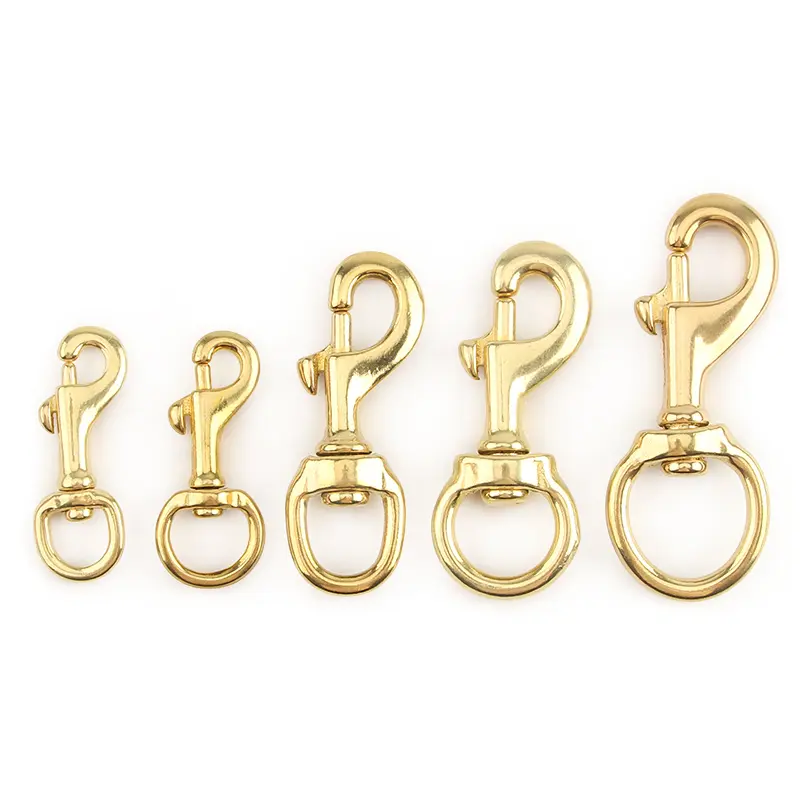 DIY Outdoor Buckle Brass Swivel Eye Bolt Snap Hook For Camping Bag Strap Belt Hook Clasp Outdoor Tool