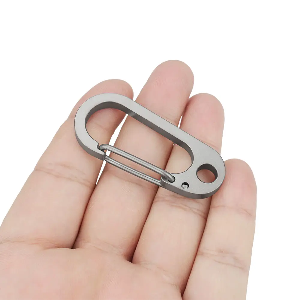Titanium Alloy Thickened Key Chain Buckle Outdoor EDC Keyring Accessories