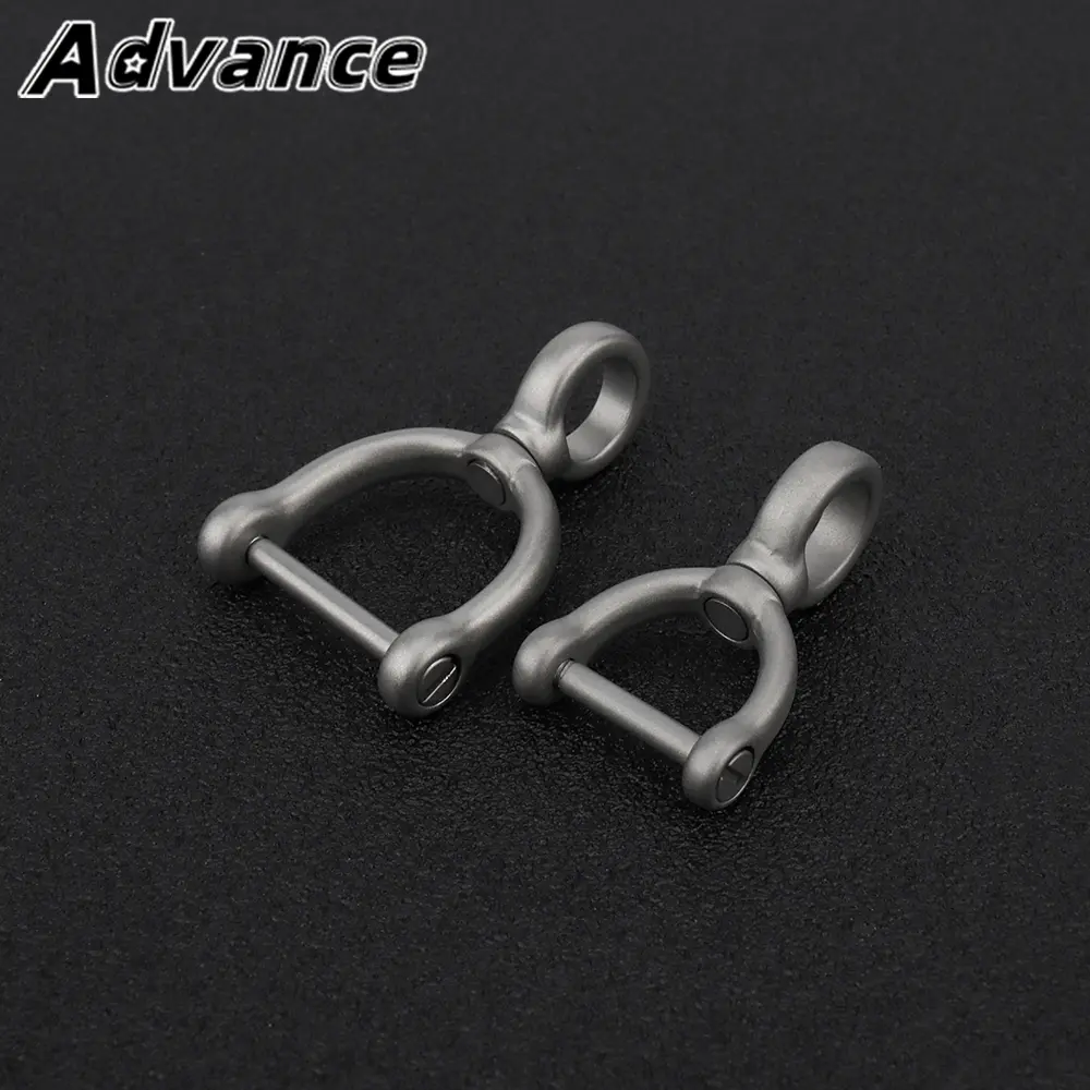 S/L Titanium Alloy Key Ring Horseshoe Buckle Portable Waist Belt Keychain Buckle Car Keyring Outdoor Tool