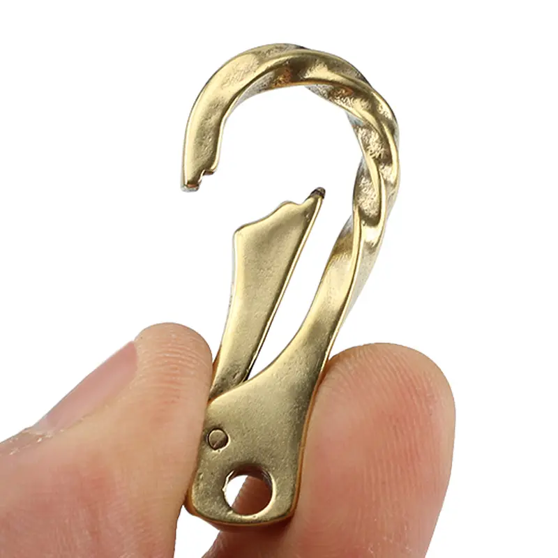 1PCS Water Ripple Brass Buckle Camping Sport DIY Hang Buckle Outdoor EDC Small Tool