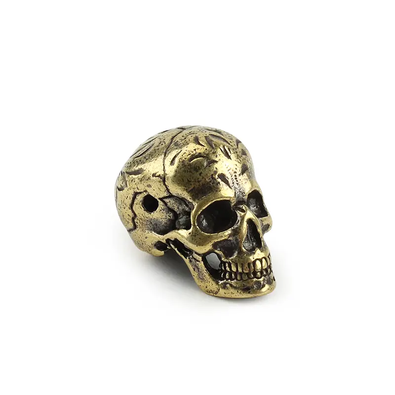 Skull Brass Knife Beads Umbrella Rope Bead Outdoor Flower Grain Skull Paracord Beads