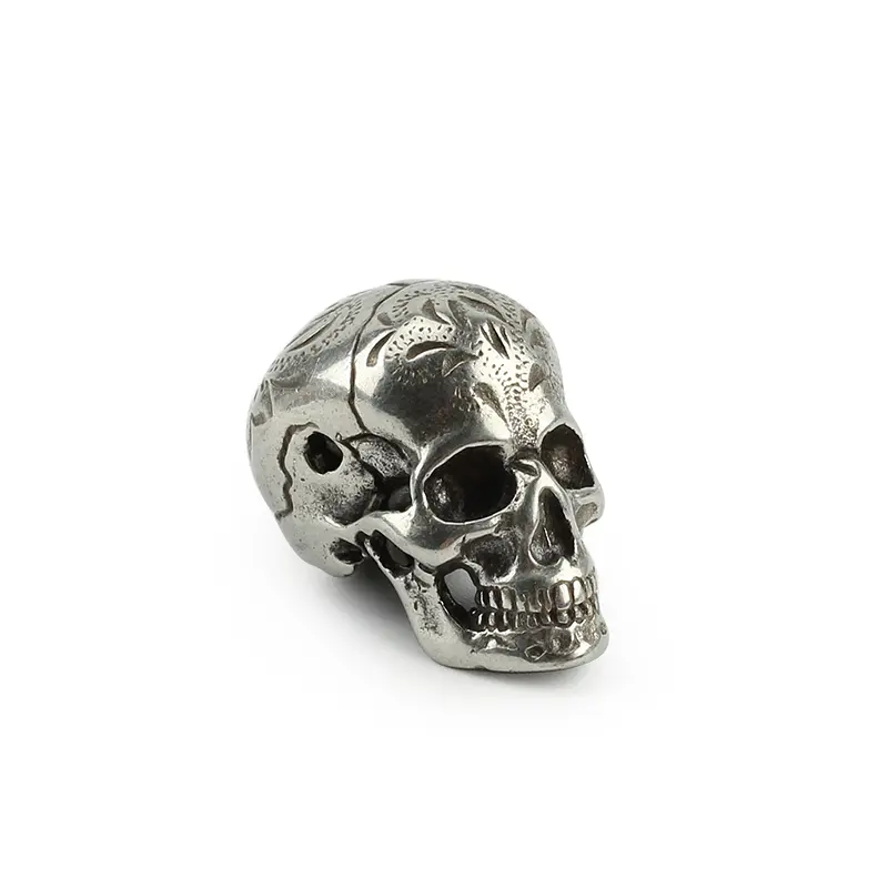 Skull Brass Knife Beads Umbrella Rope Bead Outdoor Flower Grain Skull Paracord Beads