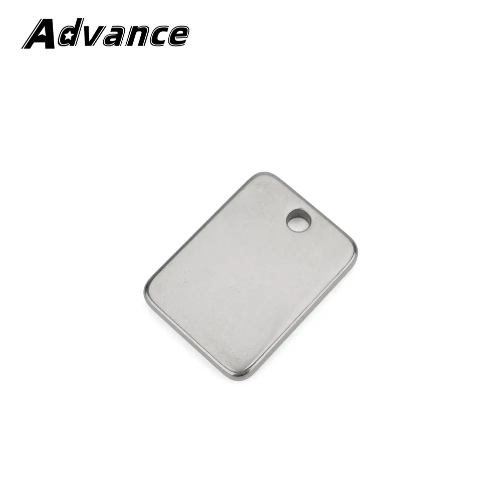 Small Titanium Alloy Blank Plate Keychain Pendant Titanium Outdoor Tool Accessories