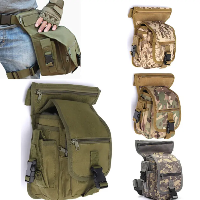 Tactical Drop Leg Bag Adjustable Outdoor Sport Accessories Belt Bag Army Hunting Waist Packs Molle Leg Pouch Hiking Cycling Bag