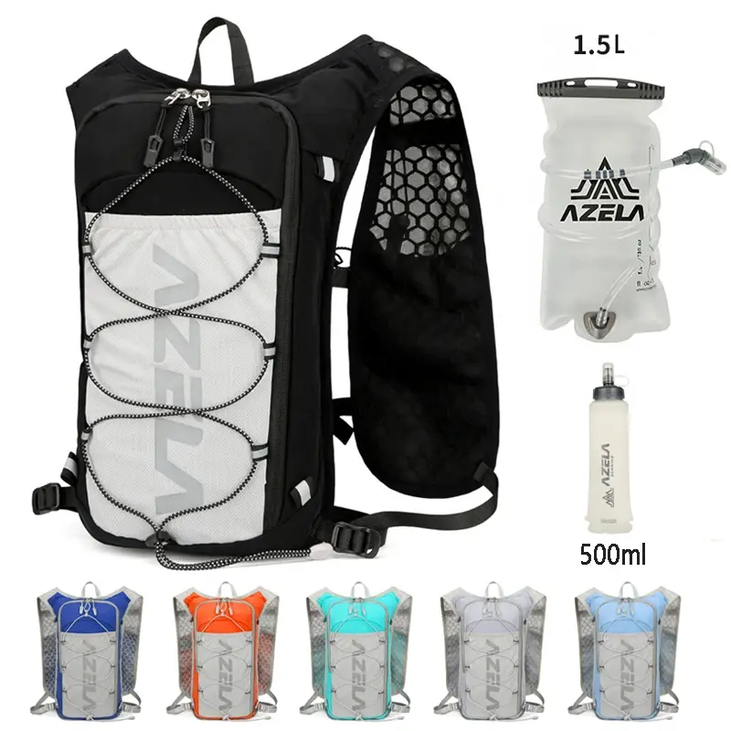 Running Hydrating Vest Backpack 5L Cycling Hydrating Backpack Hiking Marathon Hydrating With 1.5L Water Bag 500ml Water Bottle