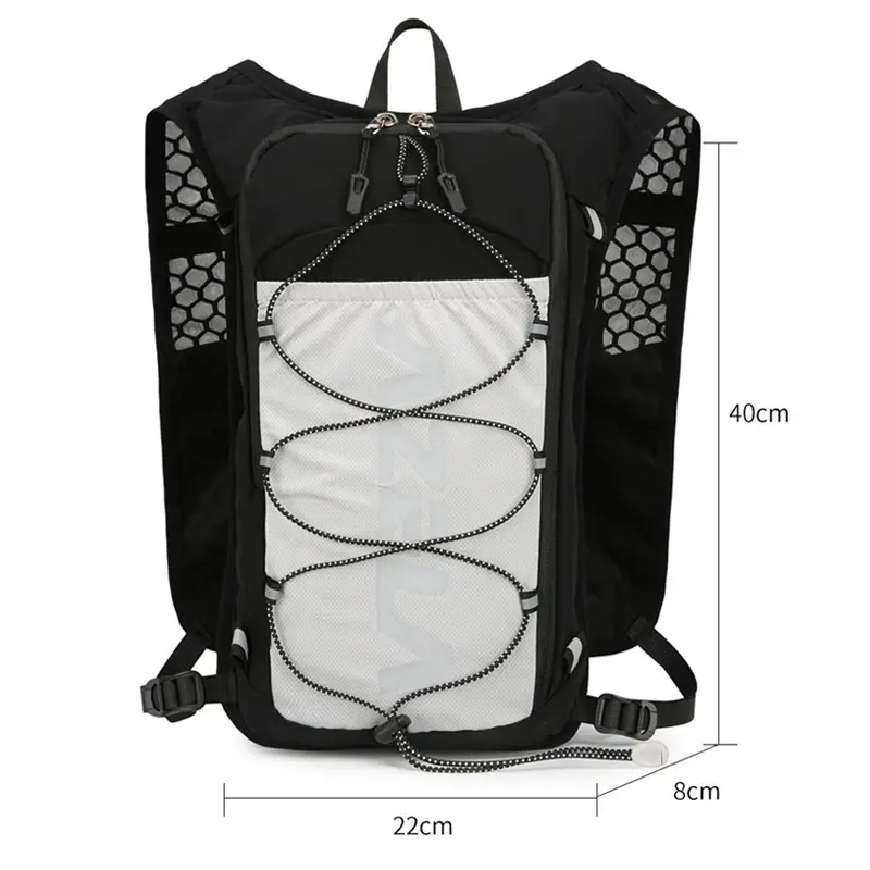 Running Hydrating Vest Backpack 5L Cycling Hydrating Backpack Hiking Marathon Hydrating With 1.5L Water Bag 500ml Water Bottle