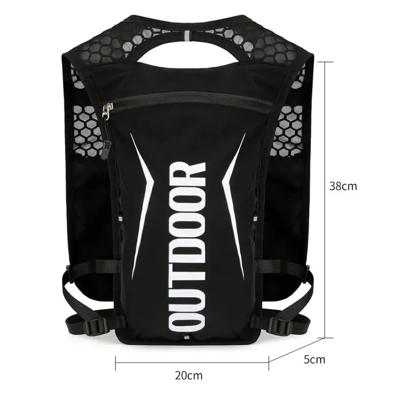 Outdoor Running Backpack Lightweight Water Bag Hydration Jogging Vest Marathon Vest Bag Off-road Hiking Cycling Backpack 1.5L