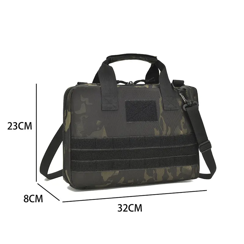 Tactical Pistol Gun Carry Bag Case for Glock 17 Shockproof Padded Magazine Pouch Universal Handgun Bag