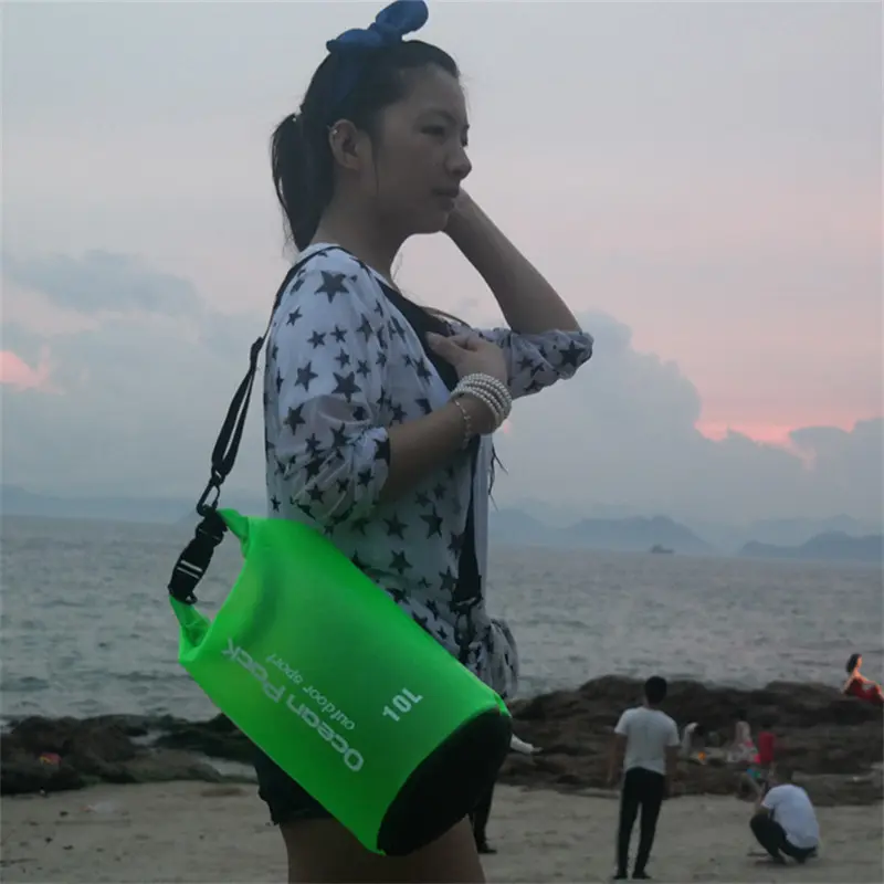 PVC Waterproof Bag 2L 5L 10L 15L 20L Outdoor Swimming Bag Diving Compression Storage Dry Bag For Man Women Kayaking Backpack