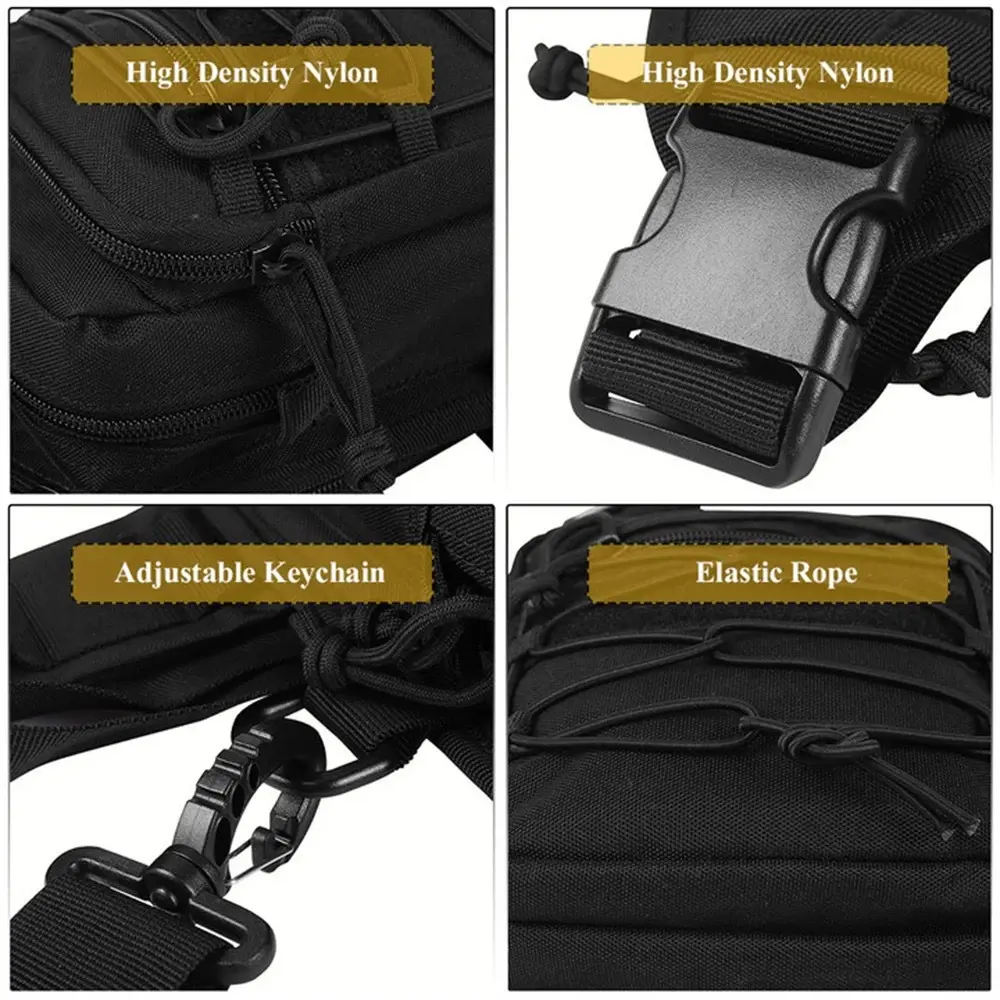 Tactical Gun Bag Pistol Bag Concealed Gun Carry Storage Bag Shoulder Bag Chest Bag Sling Bag for Hunting Outdoor Sport