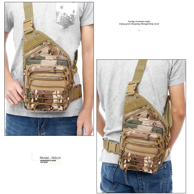 Tactical Gun Bag Pistol Bag Concealed Gun Carry Storage Bag Shoulder Bag Chest Bag Sling Bag for Hunting Outdoor Sport