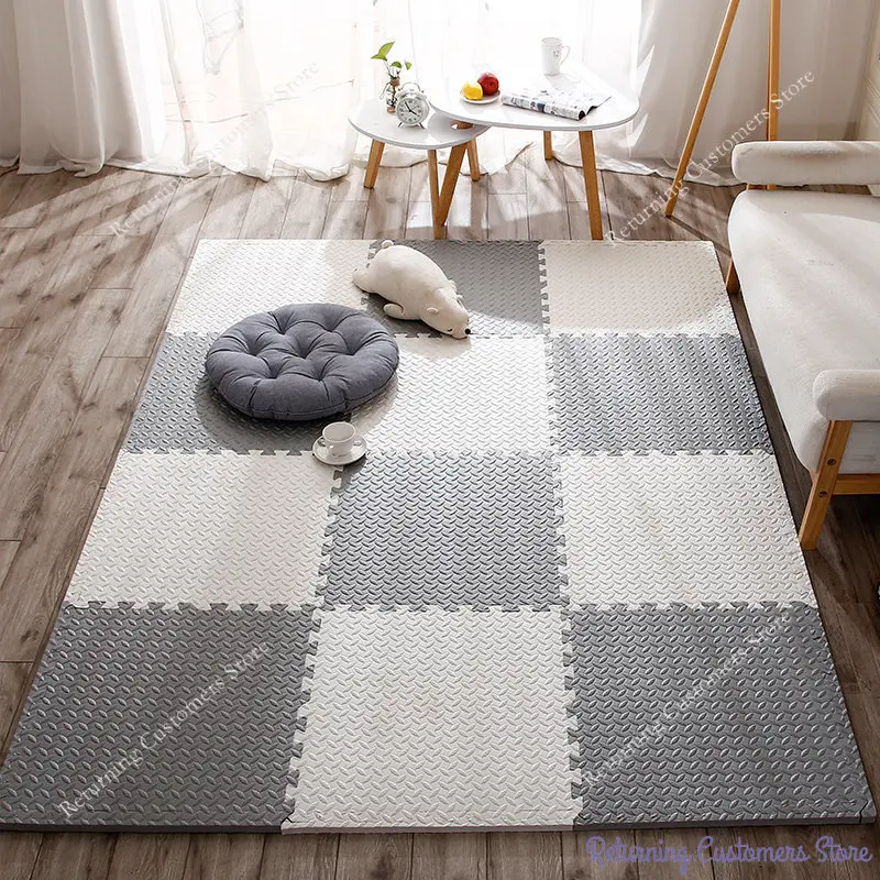 30*30cm Colorful EVA Foam Puzzle Mat for Baby Mattress Rug Children Room Activities Mat for Baby Blanket Educational Toys 12Pcs