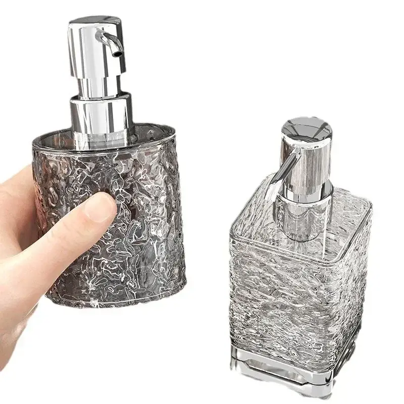 Hands Foaming Soap Dispenser Press-type Bathroom Liquid Soap Bottle Refillable Body Wash Container Light Luxury Hand Washer