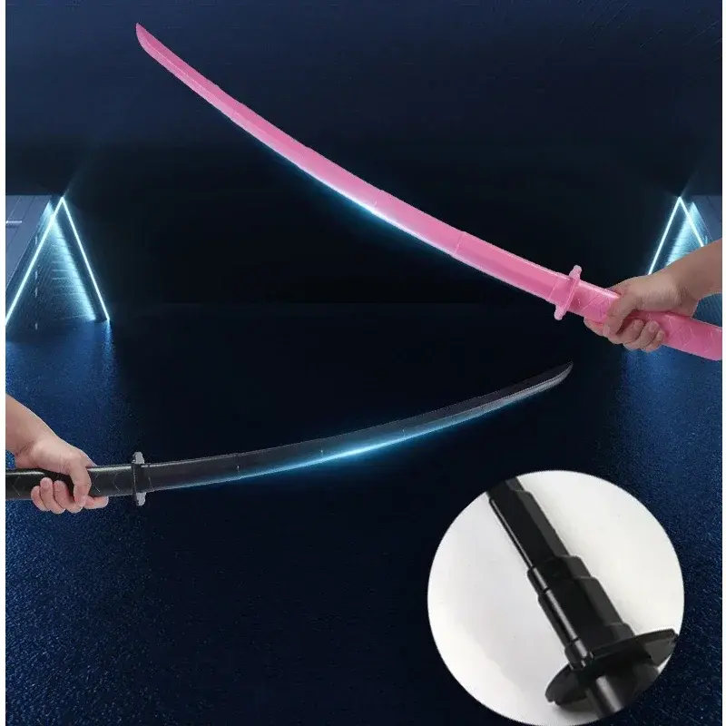 3D Printing Knife Pink Black Gravity Retractable Toy Katana Sword Decompression Toy Cosplay Props Birthday Gift for Friend