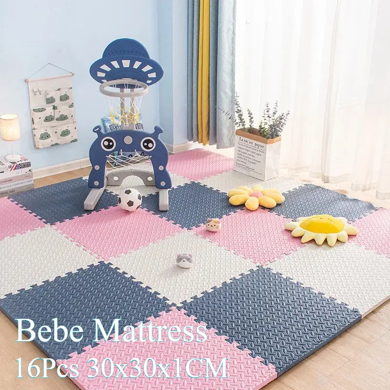 NEW 16Pcs 30x30x1CM Baby Puzzle Interlocking Exercise Mat EVA Foam Baby Blanket Four Seasons Kids Carpet Play Mat for Children