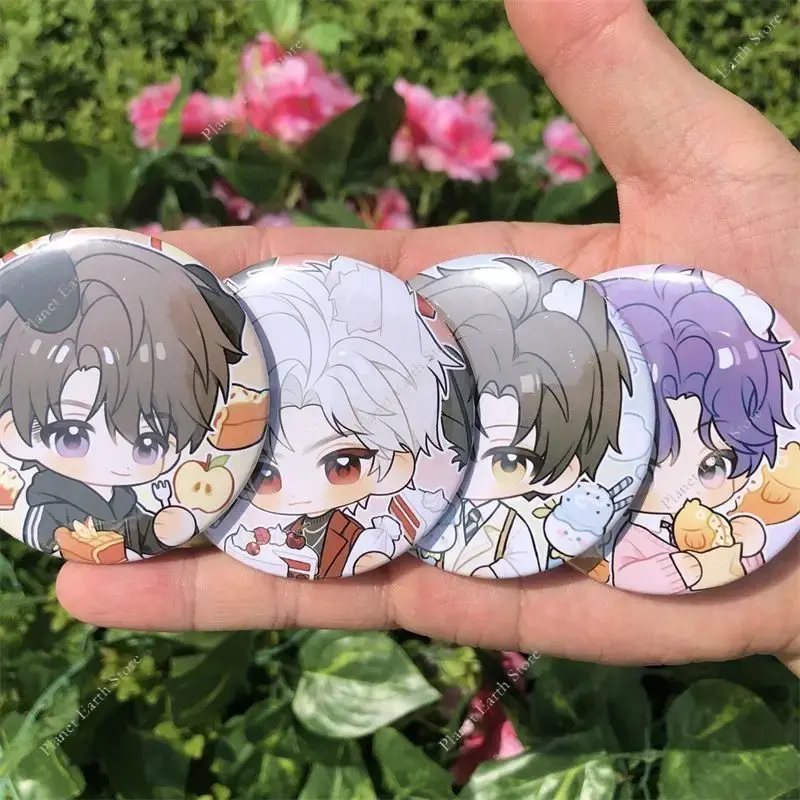 New 58/75MM Love & Deepspace Sylus Caleb Rafayel Zayne Xavier Anime Badge Set Emblem Brooch Cospaly Cartoon Bag Decoration2025