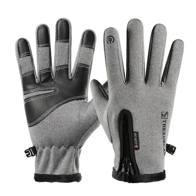 Waterproof Winter Fishing Gloves 2 Finger Flip Windproof Women Men Gloves Velvet Warm Protection Fish Angling Gloves