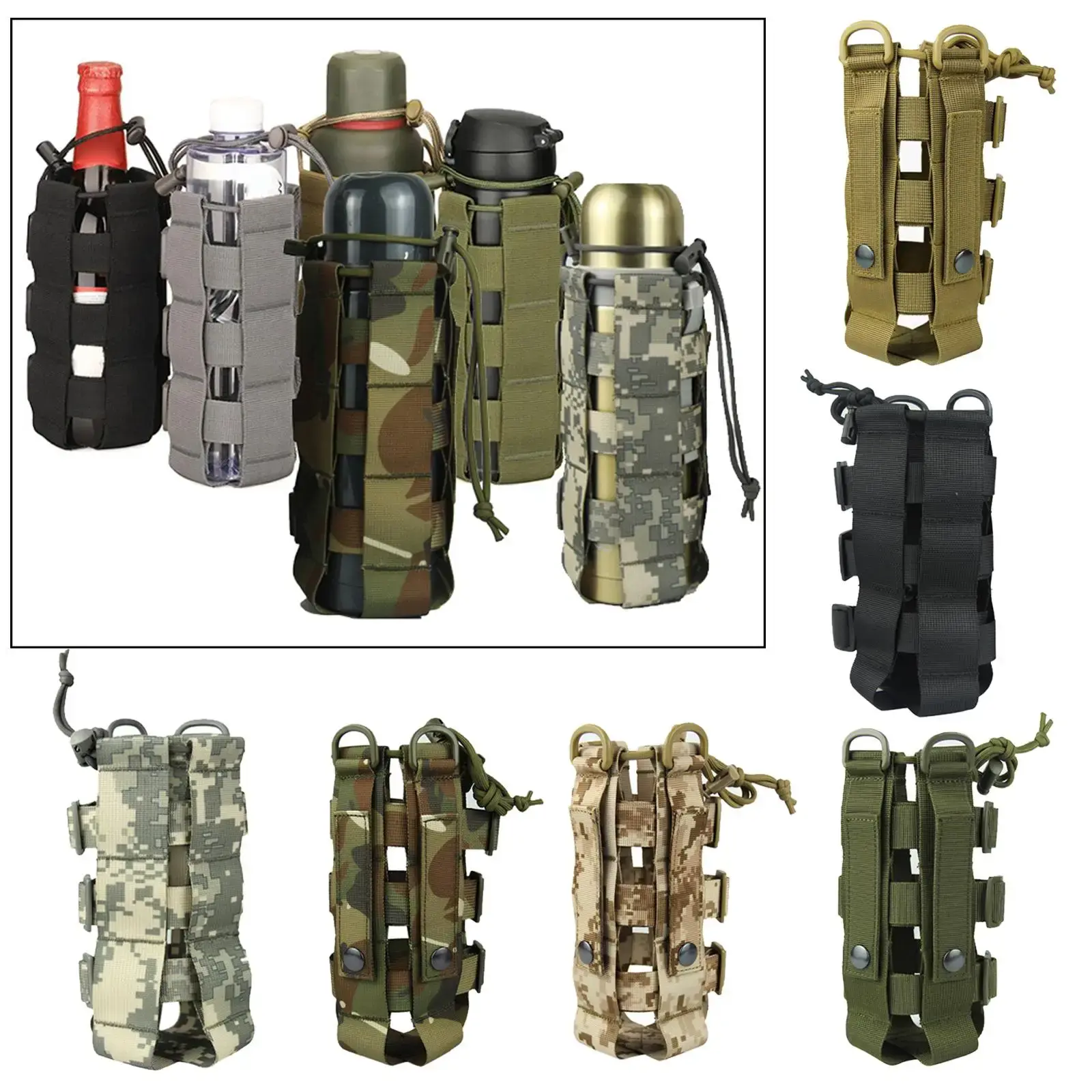 Capacity Kettle Bag Sports Water Bottle Case Insulated Bag Pouch Holder Cover Outdoor Hiking Water Bottle Pouch Bag