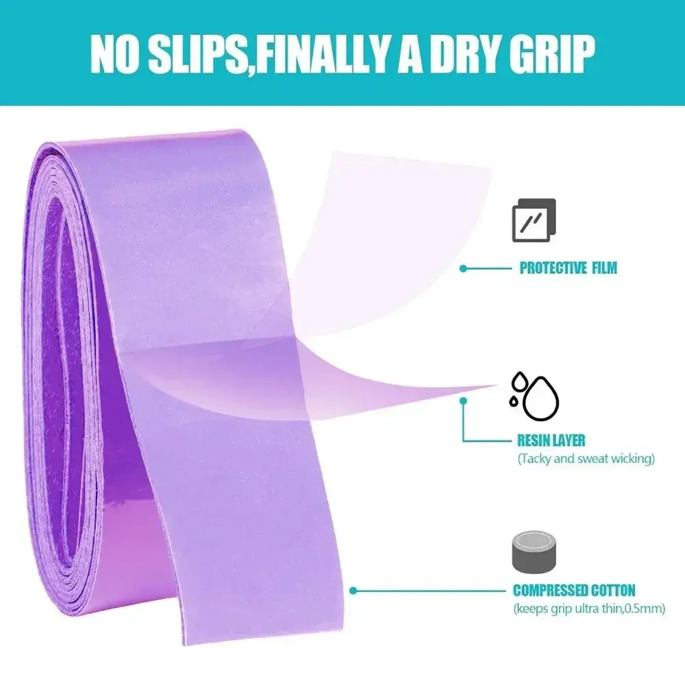 1Pcs Anti-slip Band Grip Tape Tennis Squash Racket Badminton Sweatband Windings Over Bicycle Handle Badminton Accessories