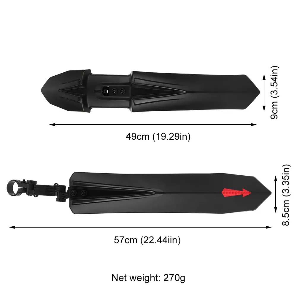 Bike Fenders Mudguard with Reflective Sticker Bicycle Splash Guard Universal Bike Mud Guard Fender for 26 27.5 29 Inch Bike